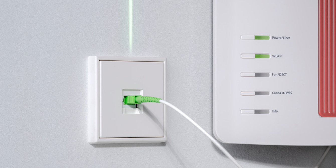 Die neuen Glasfaser-Anschlussdosen bei UP Elektroanlagen GmbH in Frankfurt am Main